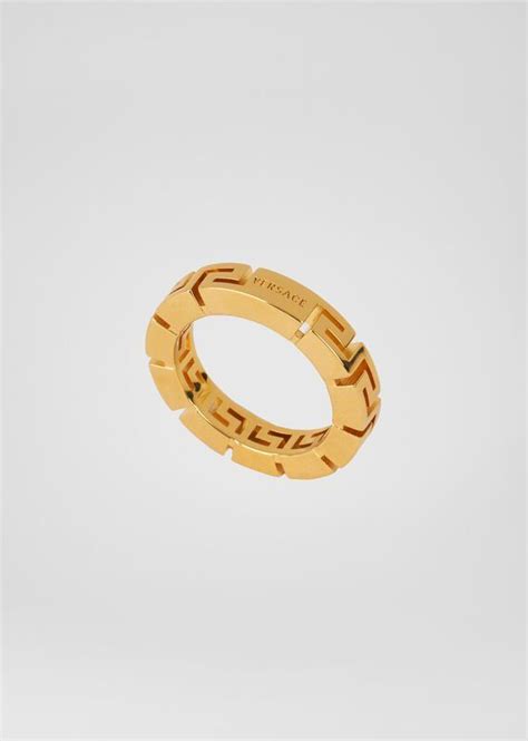 meander ring versace|men's versace rings.